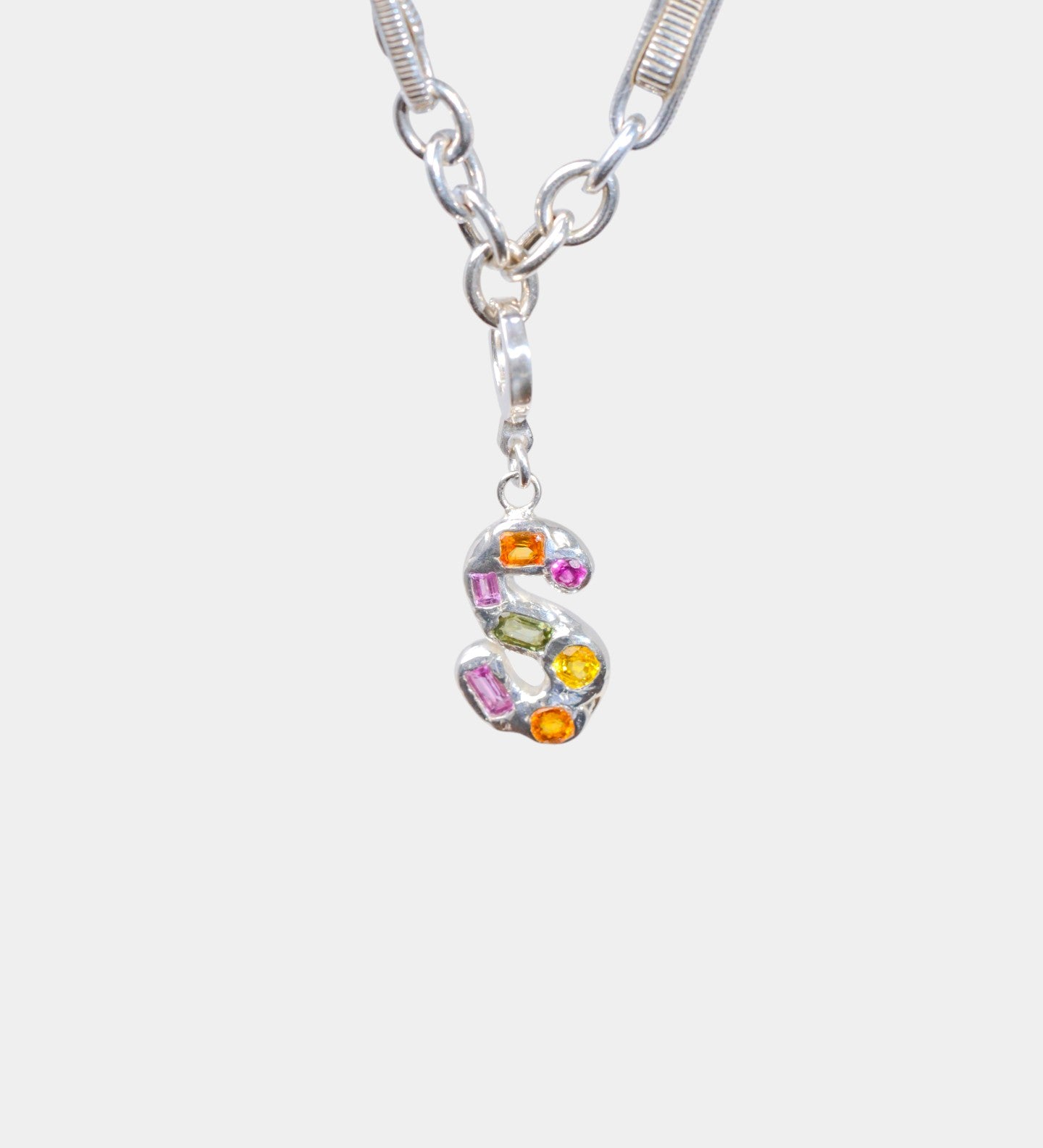 Sapphire Alphabet Charm