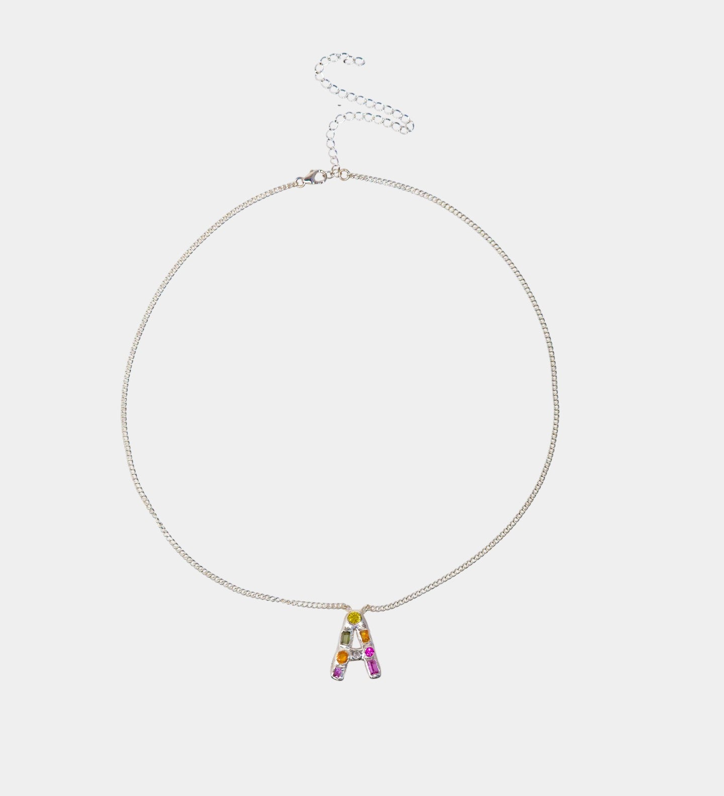 Sapphire Alphabet Necklace