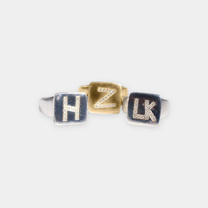 Initial Signet Ring
