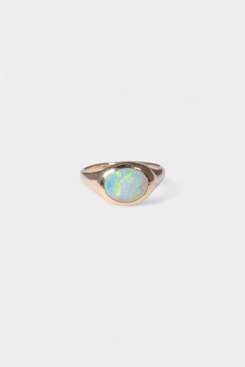 Aussie Opal Ring - White