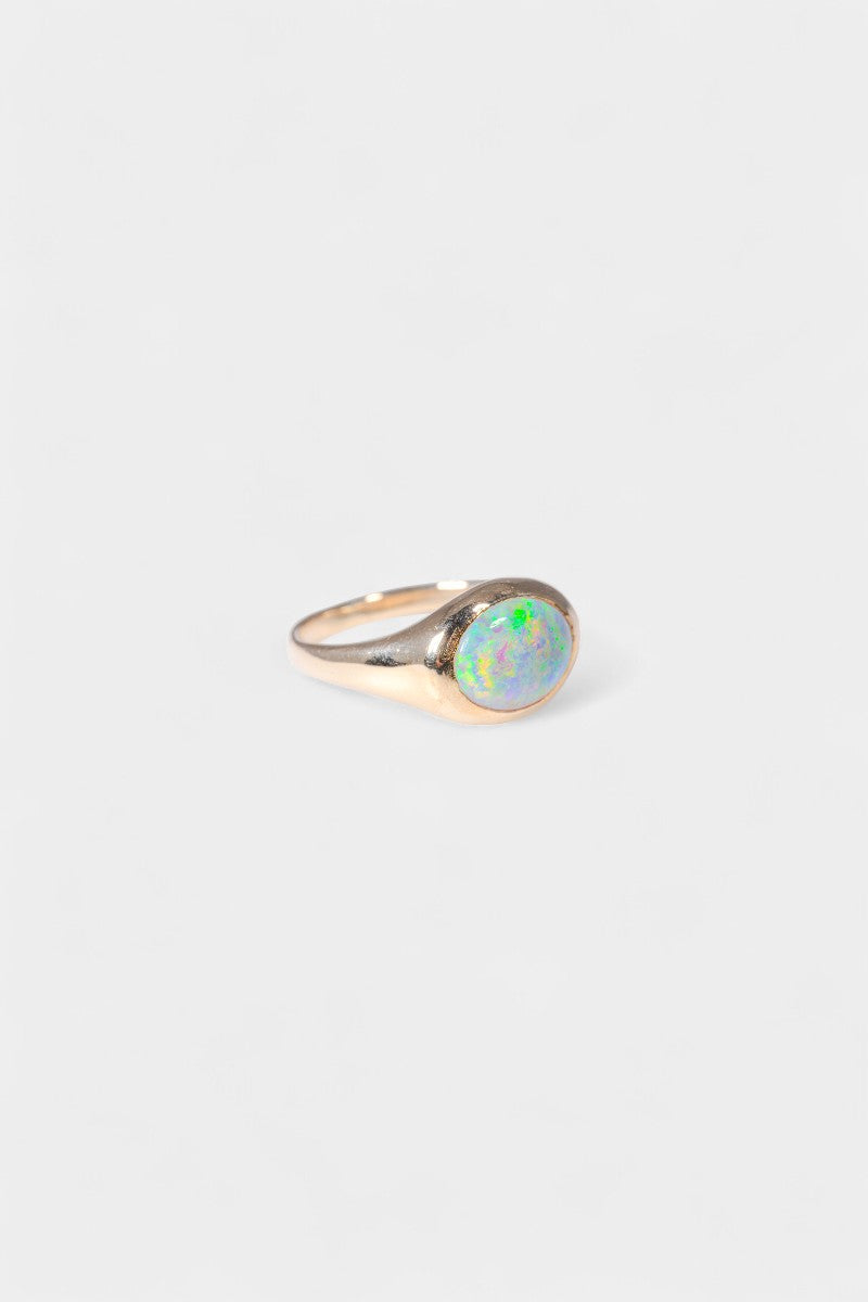 Aussie Opal Ring - White