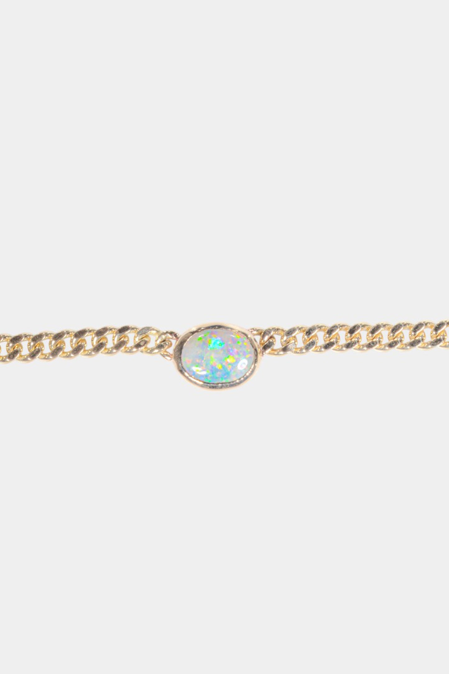 Aussie Opal Chain - White