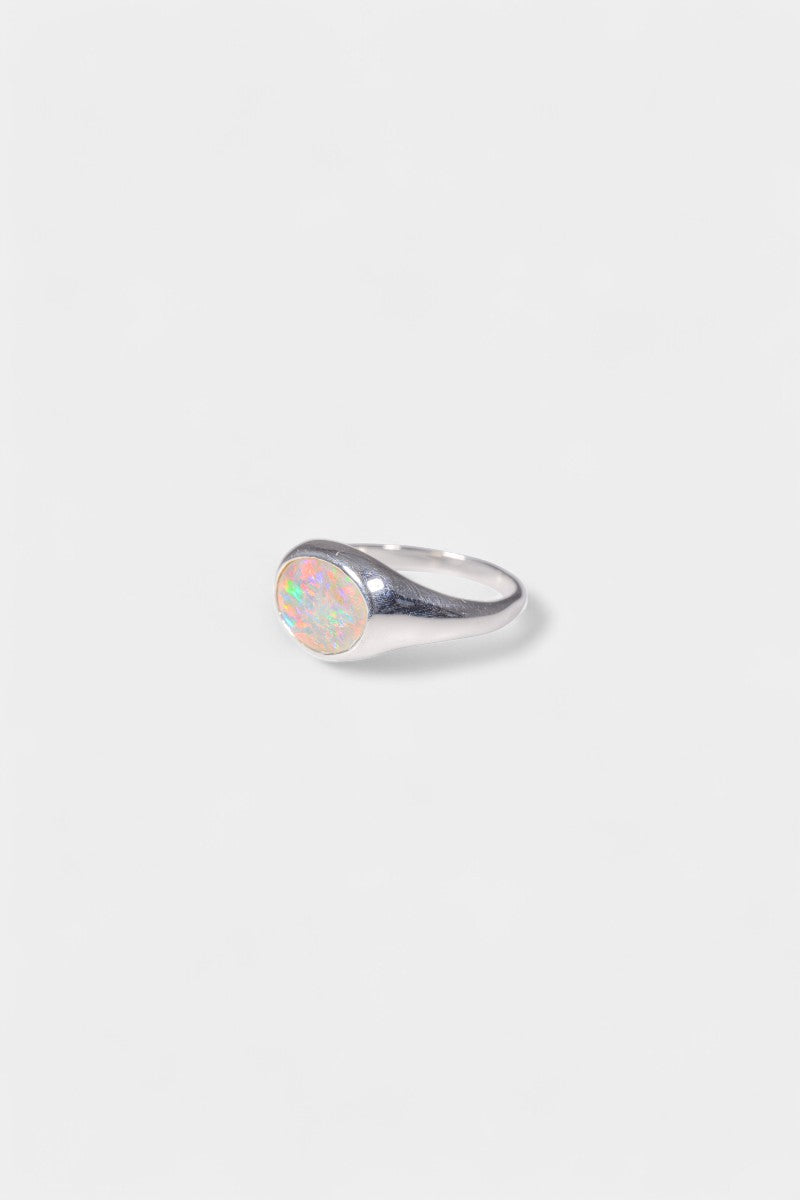 Aussie Opal Ring - White