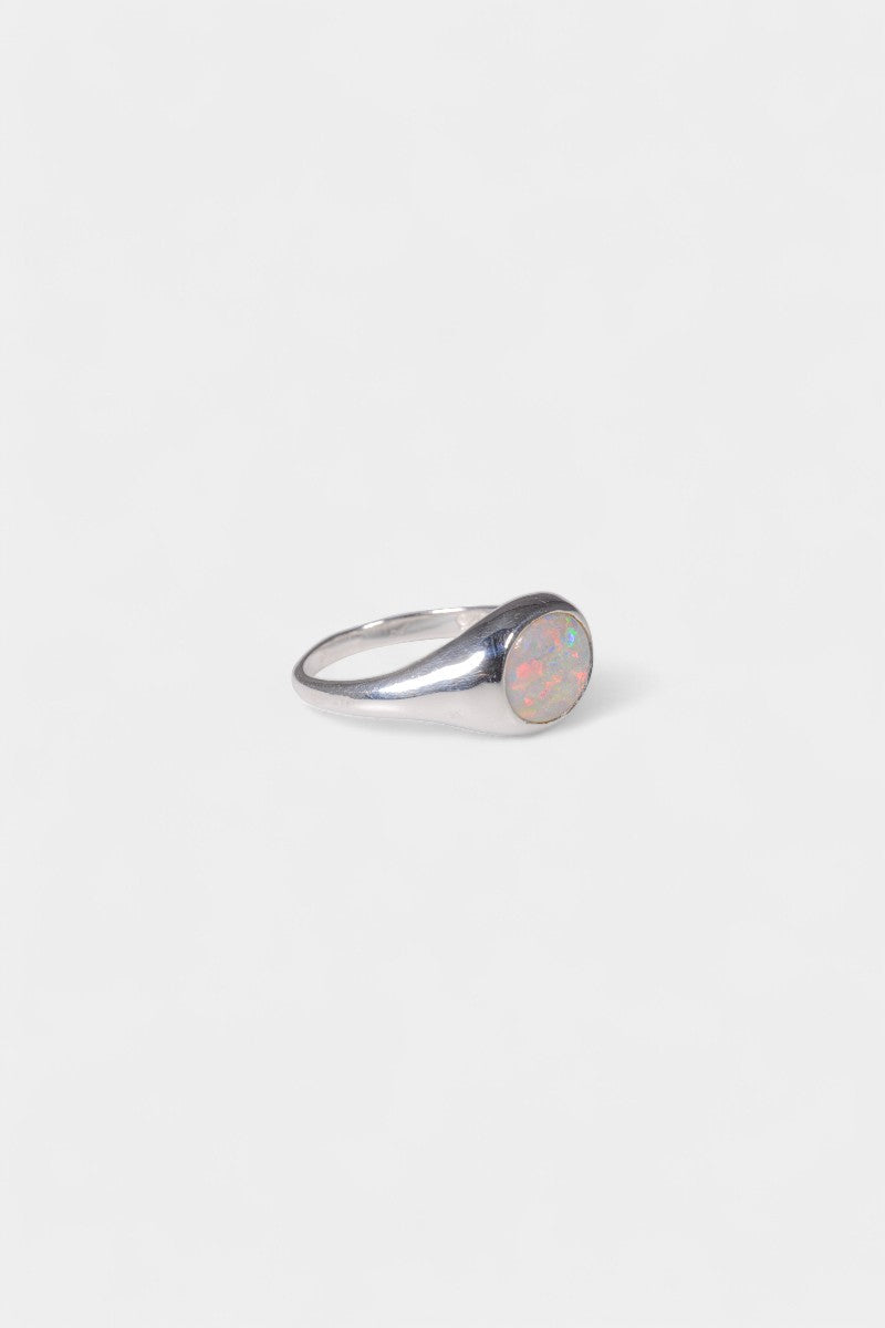 Aussie Opal Ring - White