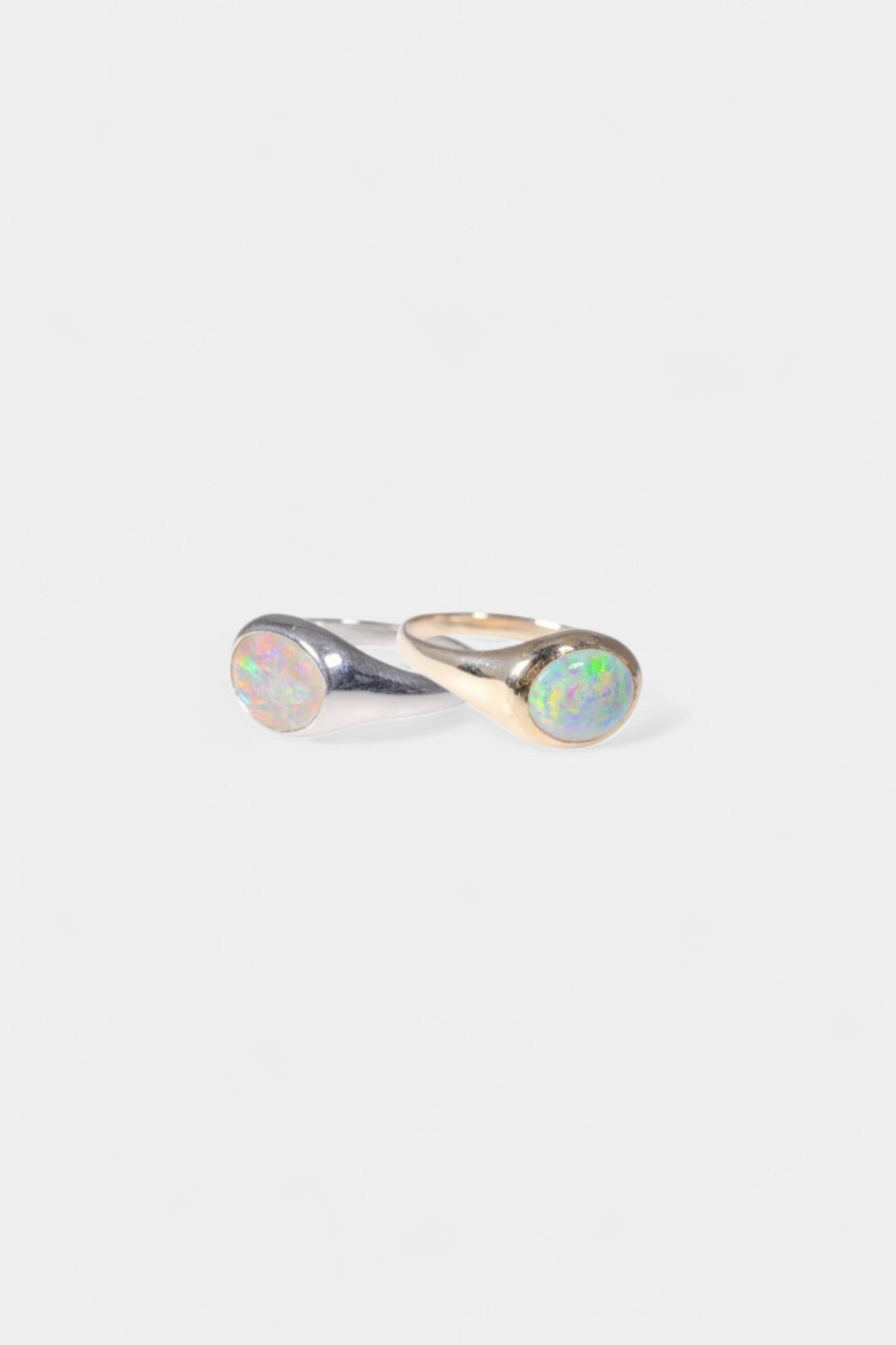 Aussie Opal Ring - White