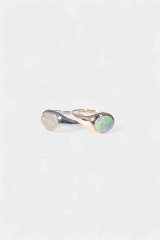 Aussie Opal Ring - White