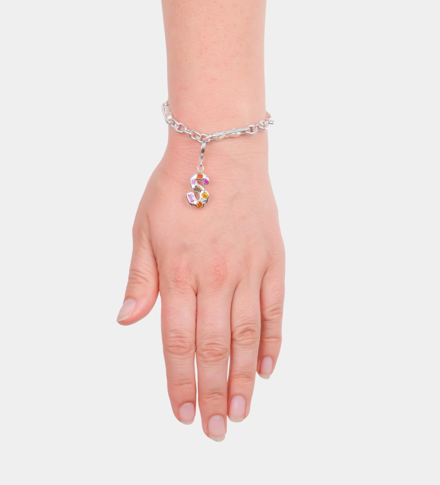 Sapphire Alphabet Charm