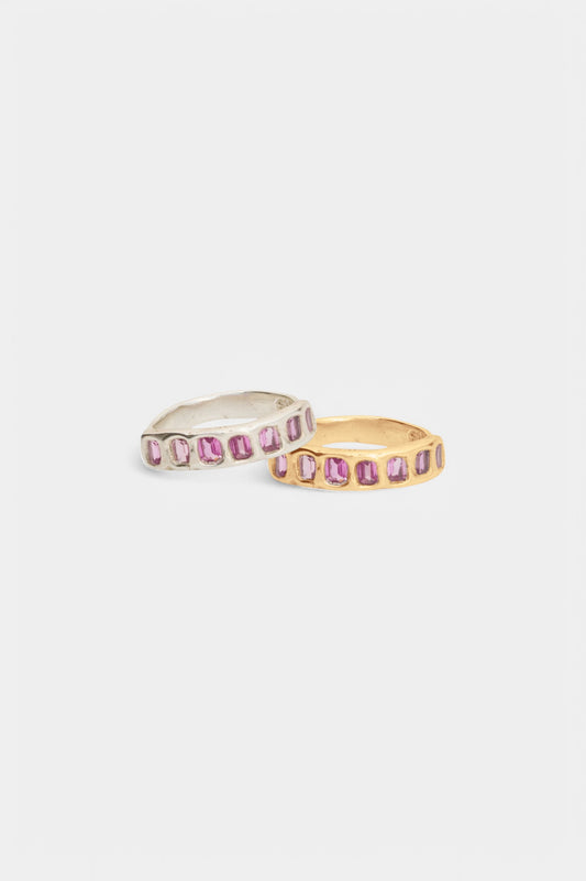 Pink Sapphire Stacker Band