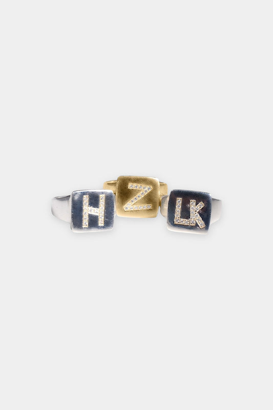 Initial Signet Ring