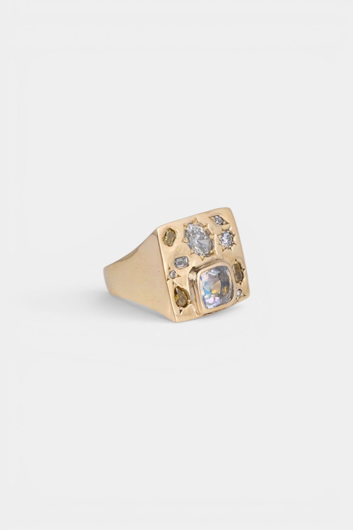 Boom Box Signet Ring