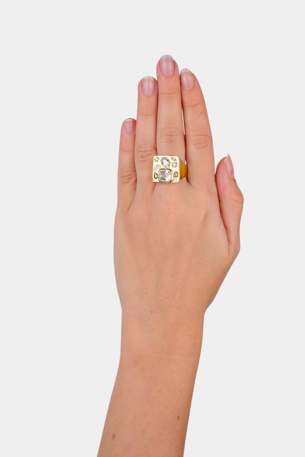 Boom Box Signet Ring