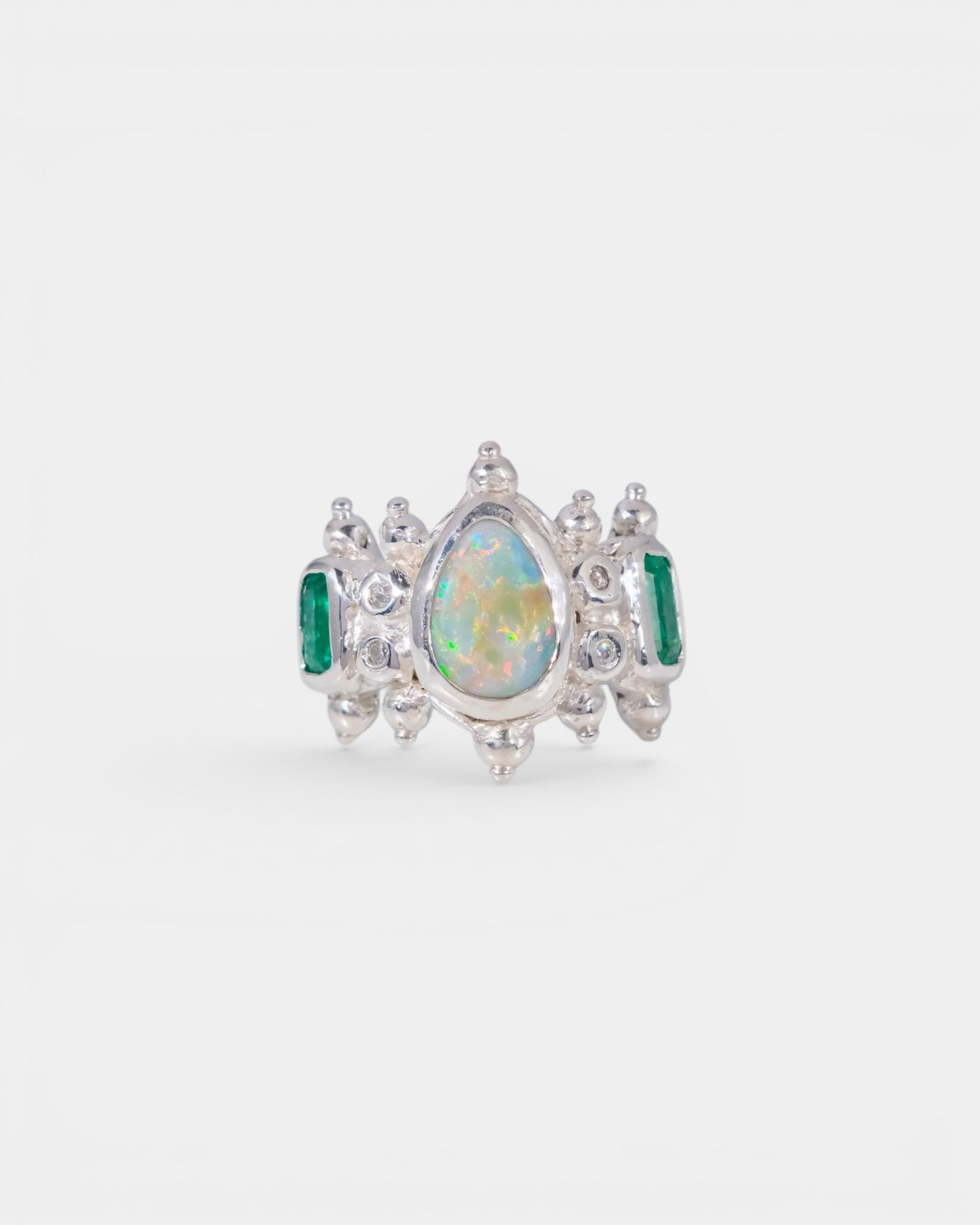 Buttermilk Crown Ring