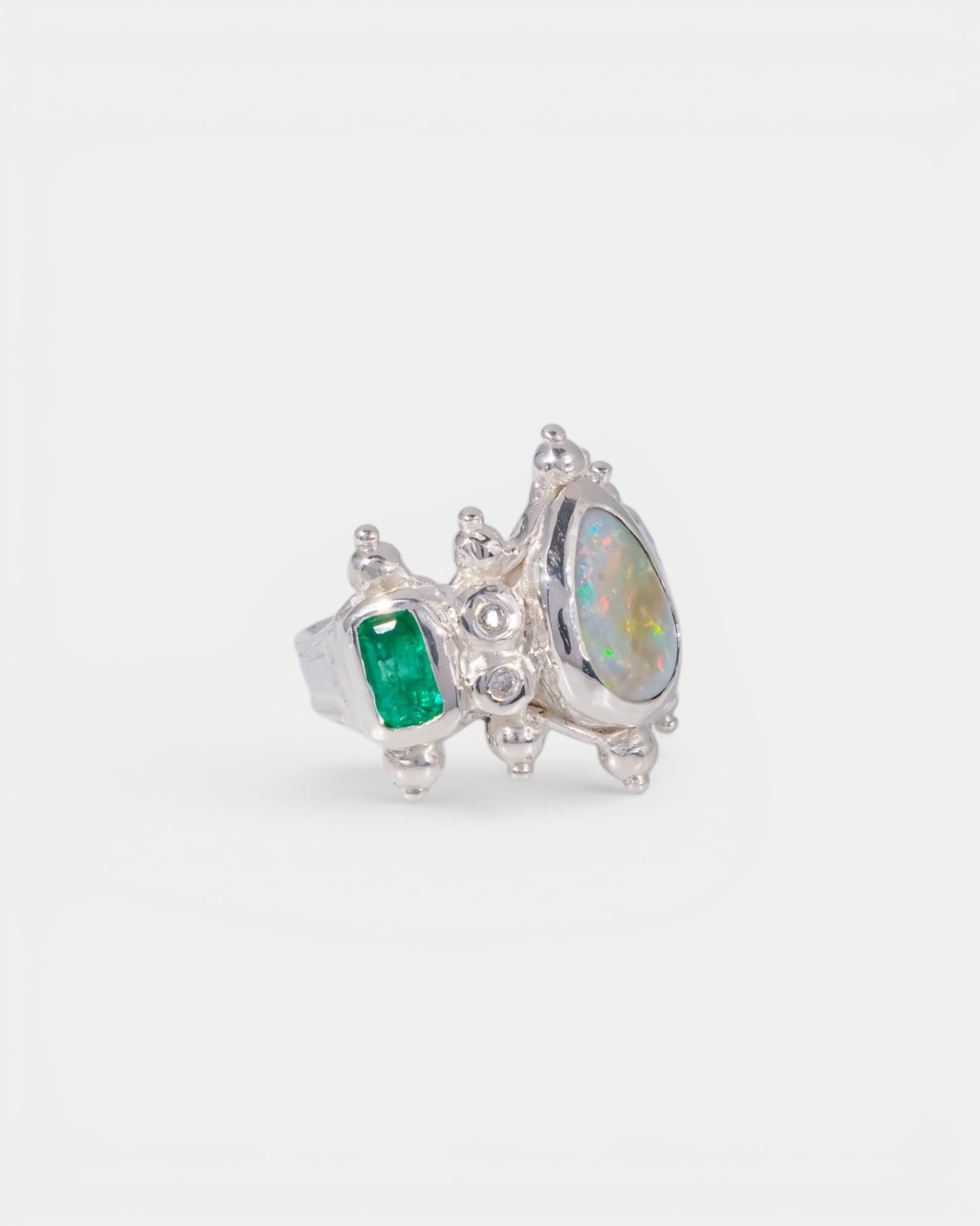 Buttermilk Crown Ring