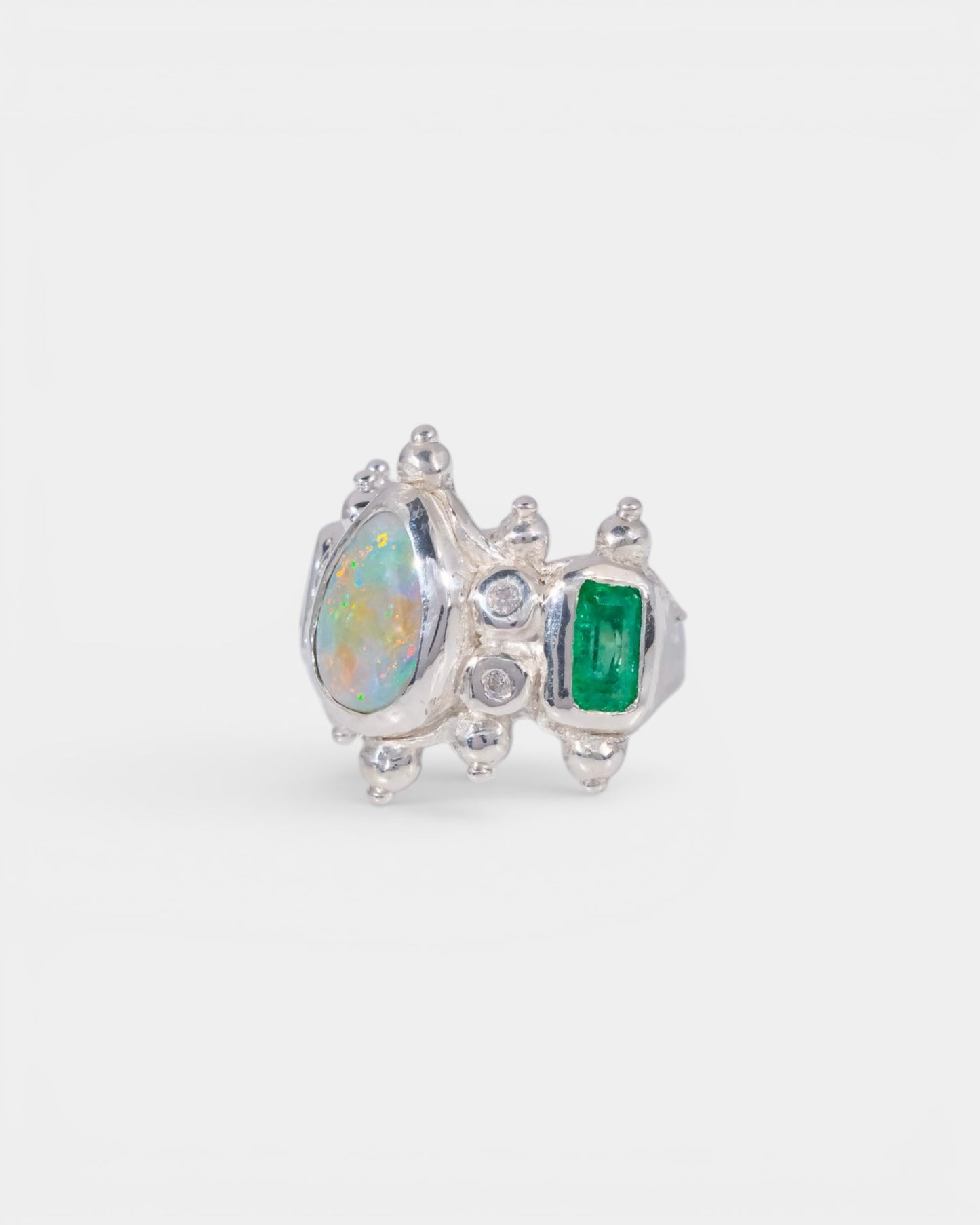 Buttermilk Crown Ring