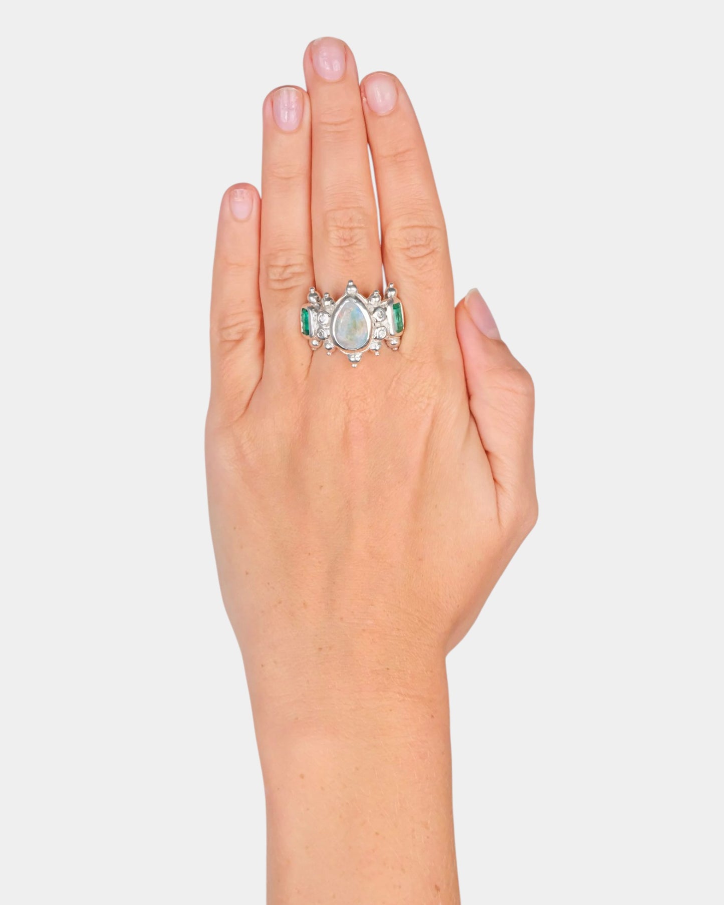 Buttermilk Crown Ring