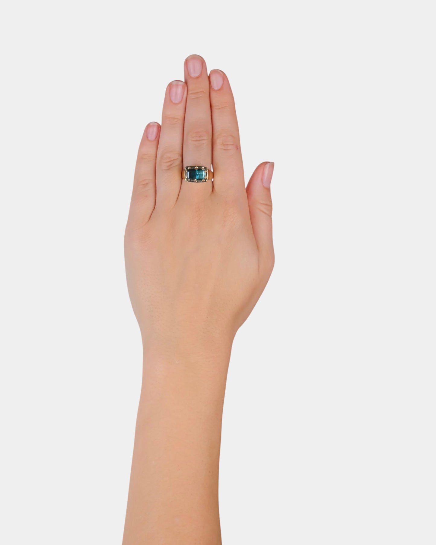 Sour Blue Signet Ring