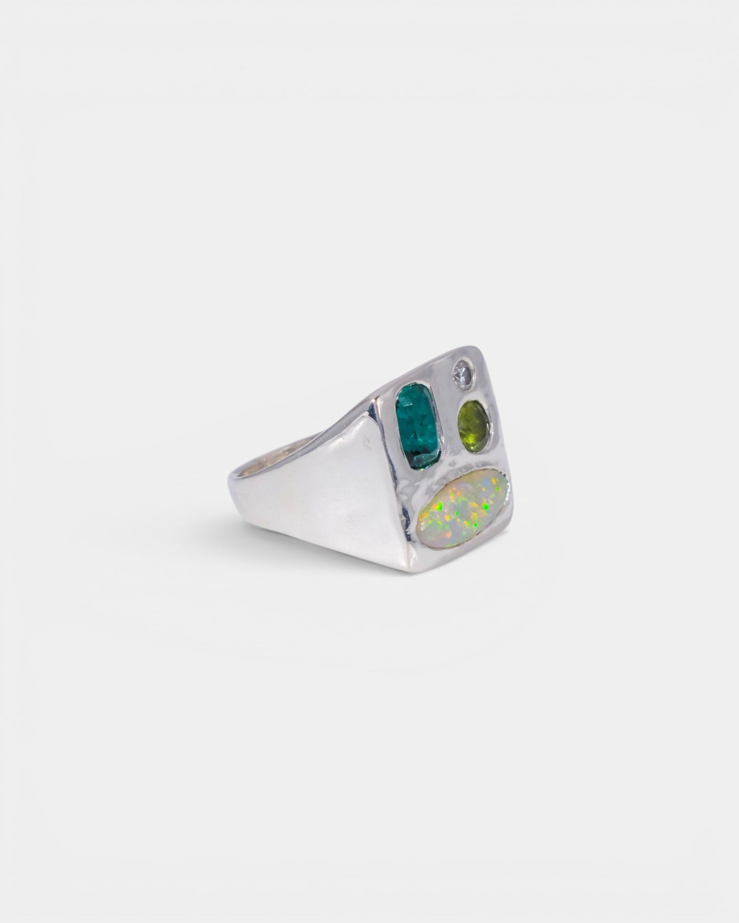 Peppy Mint Signet Ring